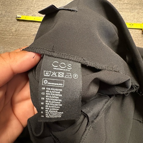 COS collection of style Elegant Black Wide-Leg Pants - Picture 7 of 8